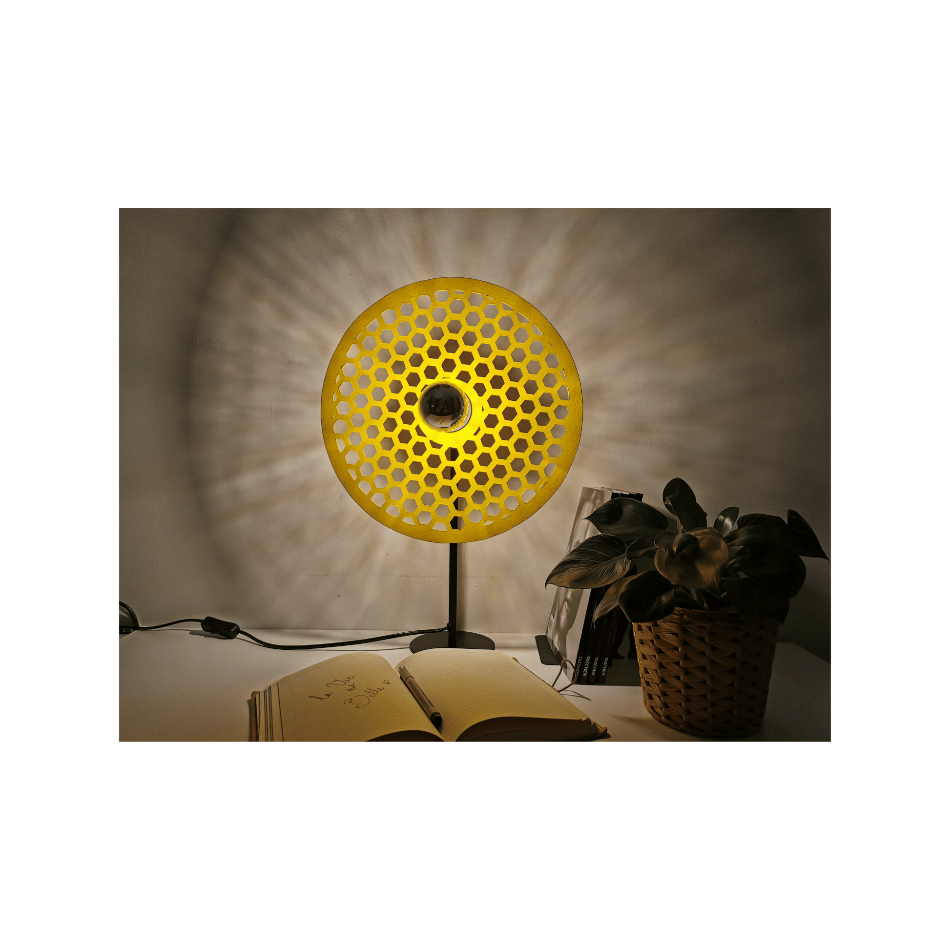 L'INFINI de la Lampe de chevet abat-jour en verre soufflé 3519-30-126 fabas